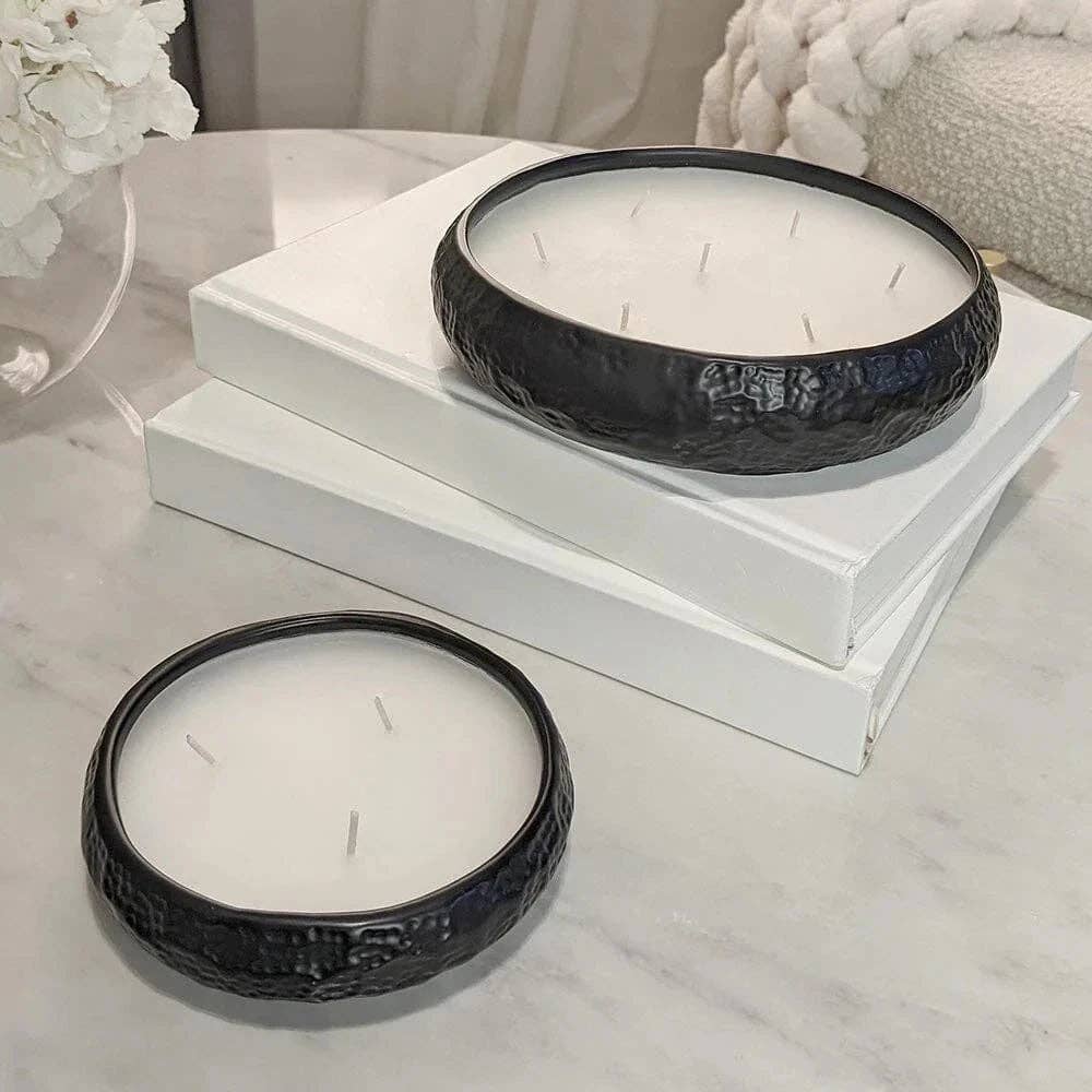 Aeolian 3 Wick Black Scented Candle