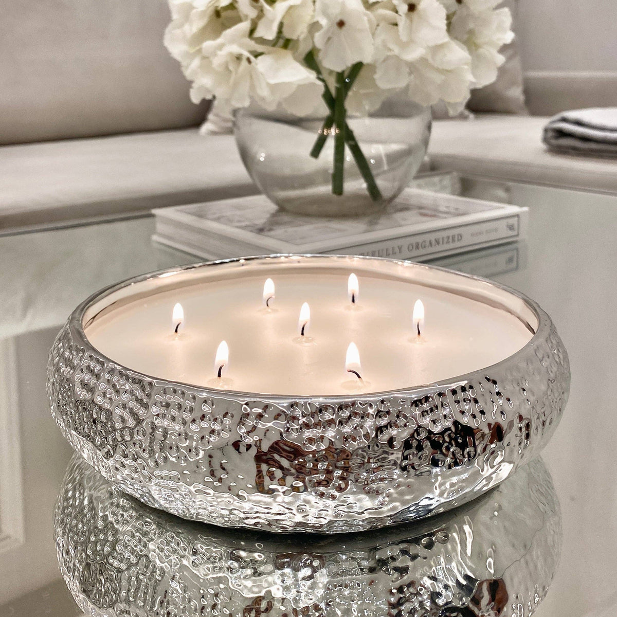 Aeolian 7 Wick Silver Scented Candle