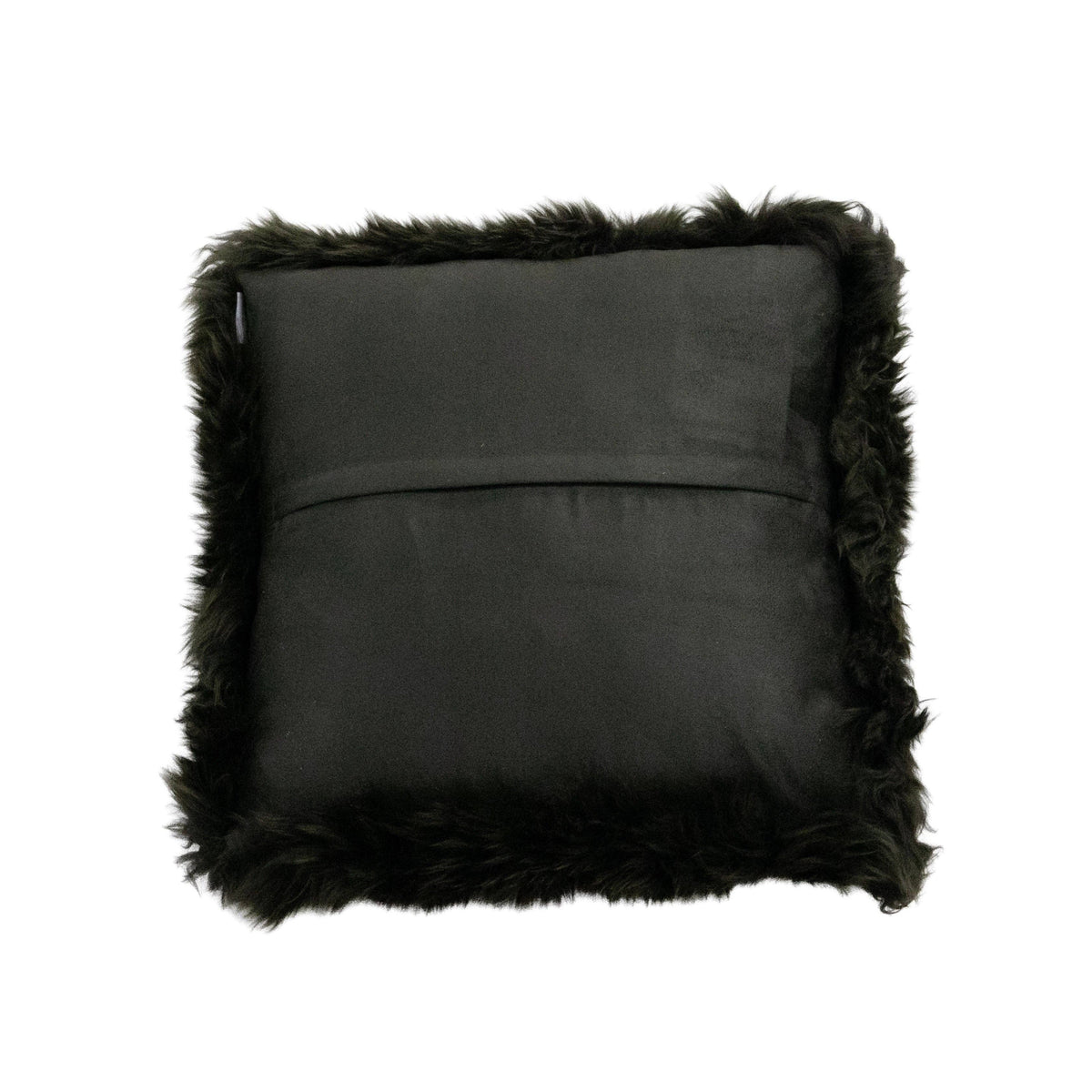 Forest Green Sheepskin Cushion