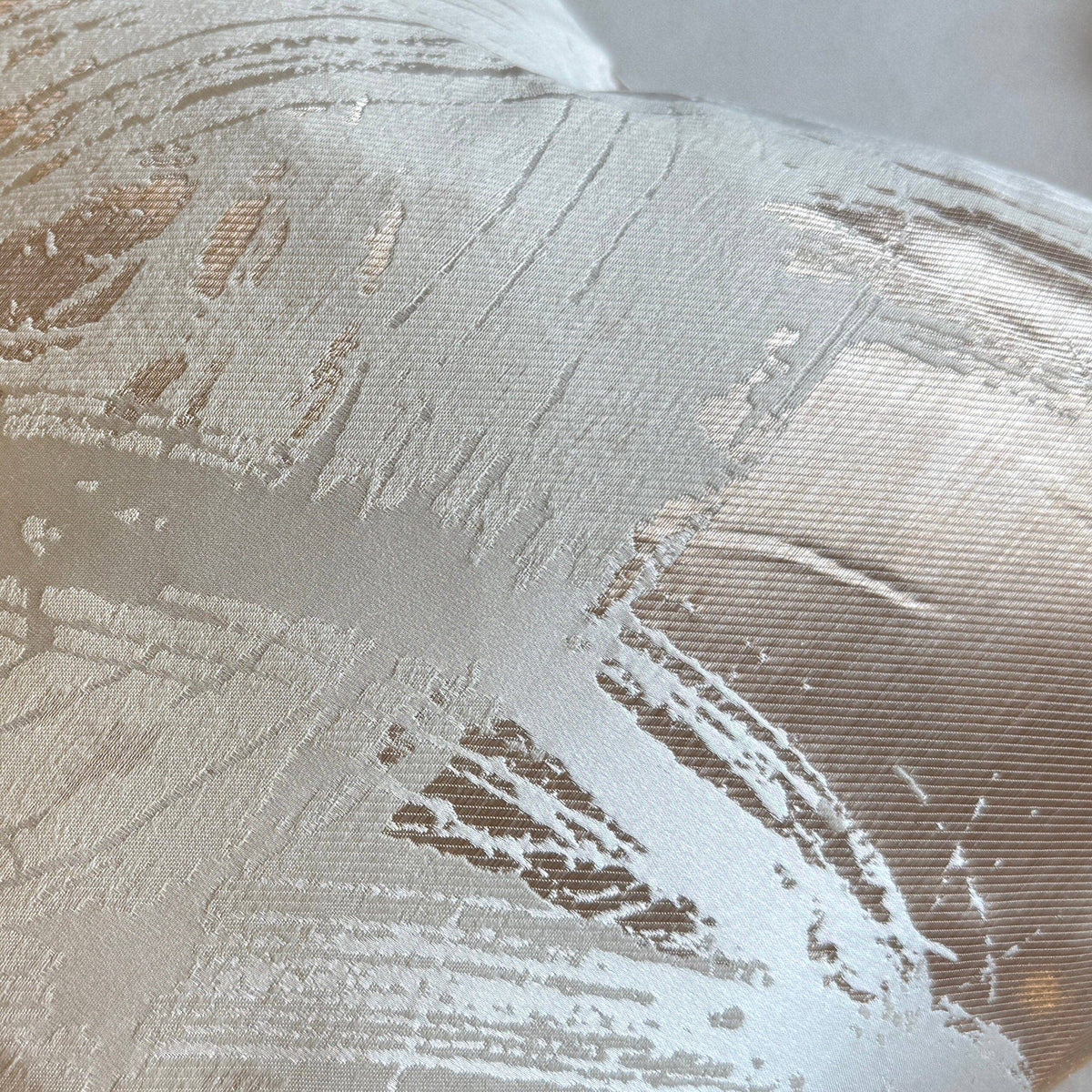Harlow Cream & Gold Metallic Abstract Cushion Cover - 50x50cm