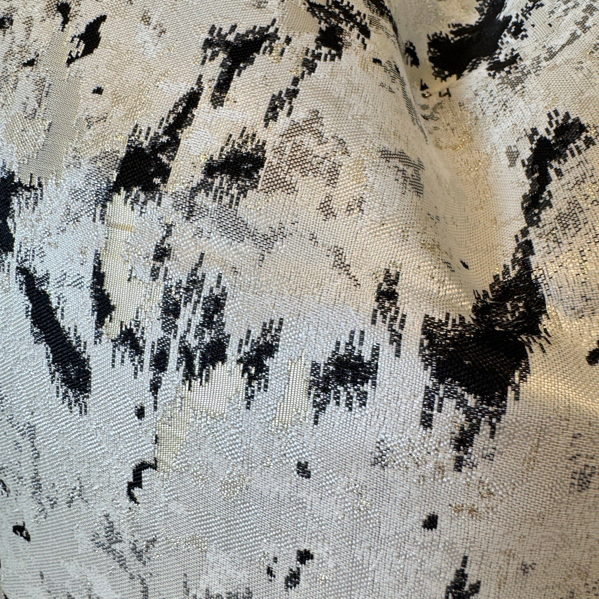 Dionne Cream & Black Abstract Print Cushion Cover - 50x50cm