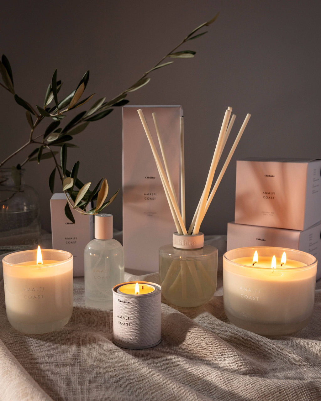 Amalfi Coast Neutral Core Candle Large - Abhaile Interiors