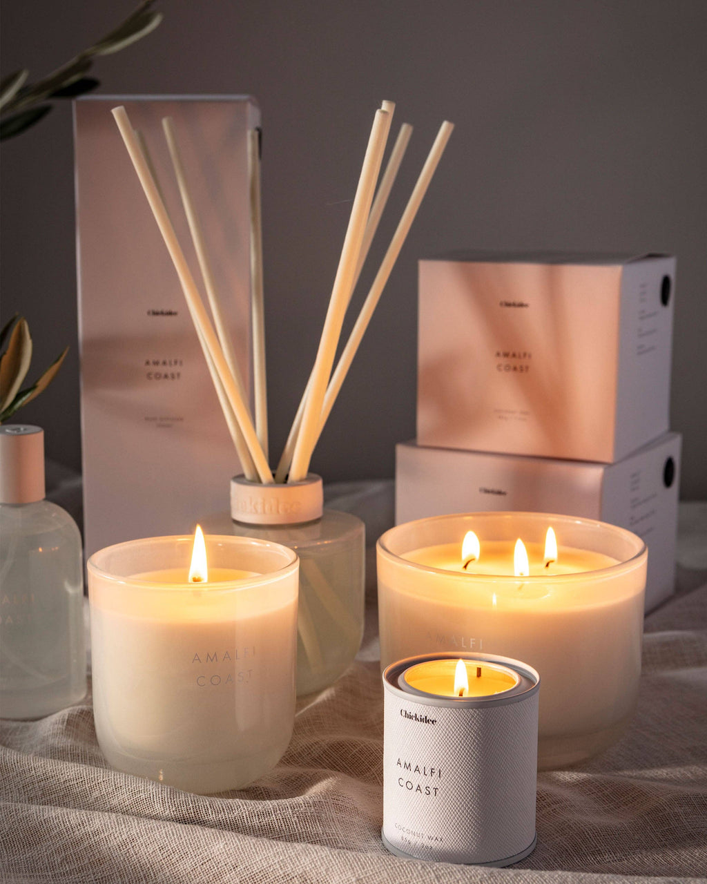 Amalfi Coast Neutral Core Candle Large - Abhaile Interiors