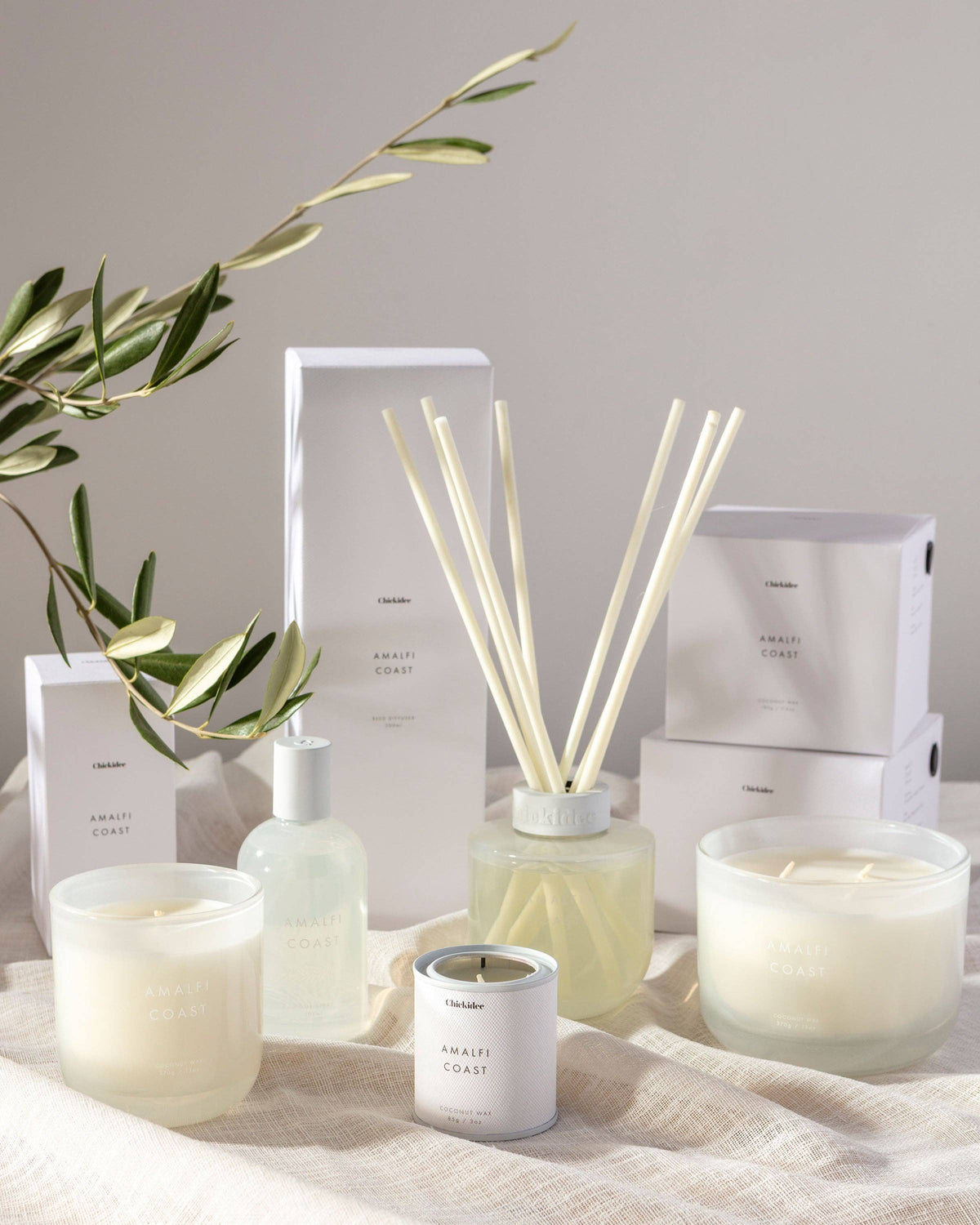 Amalfi Coast Neutral Core Candle Large - Abhaile Interiors