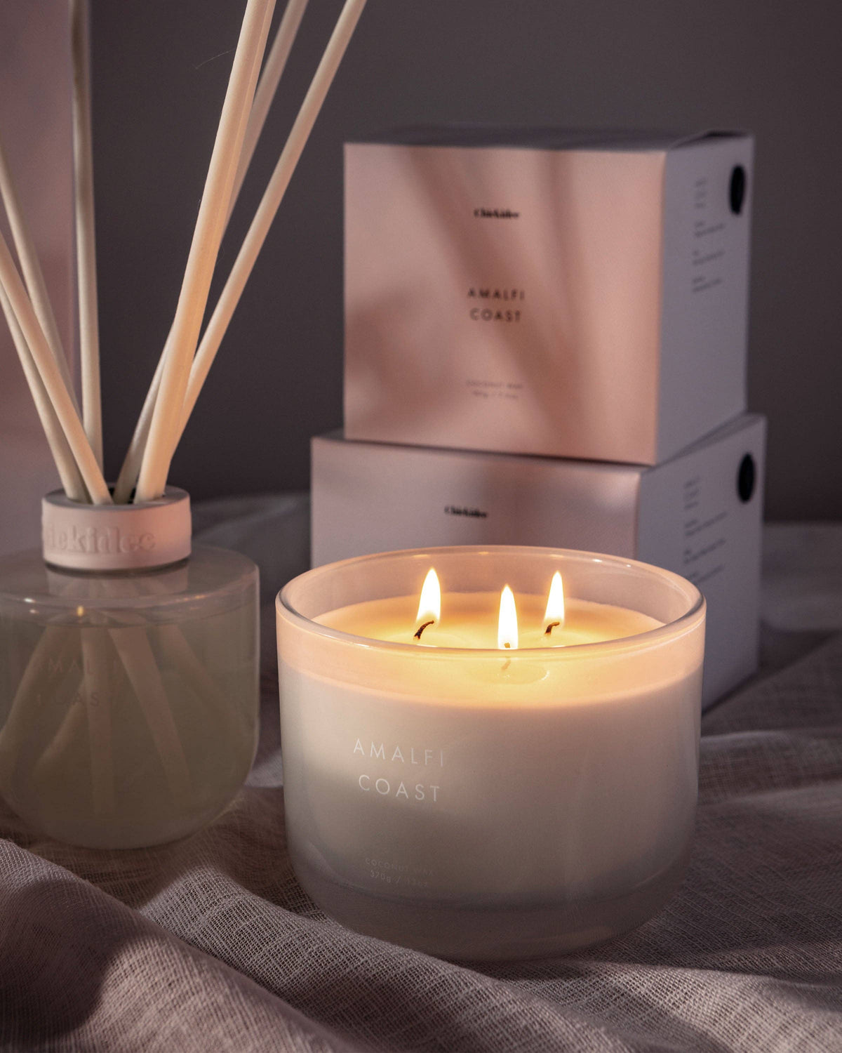 Amalfi Coast Neutral Core Candle Large - Abhaile Interiors