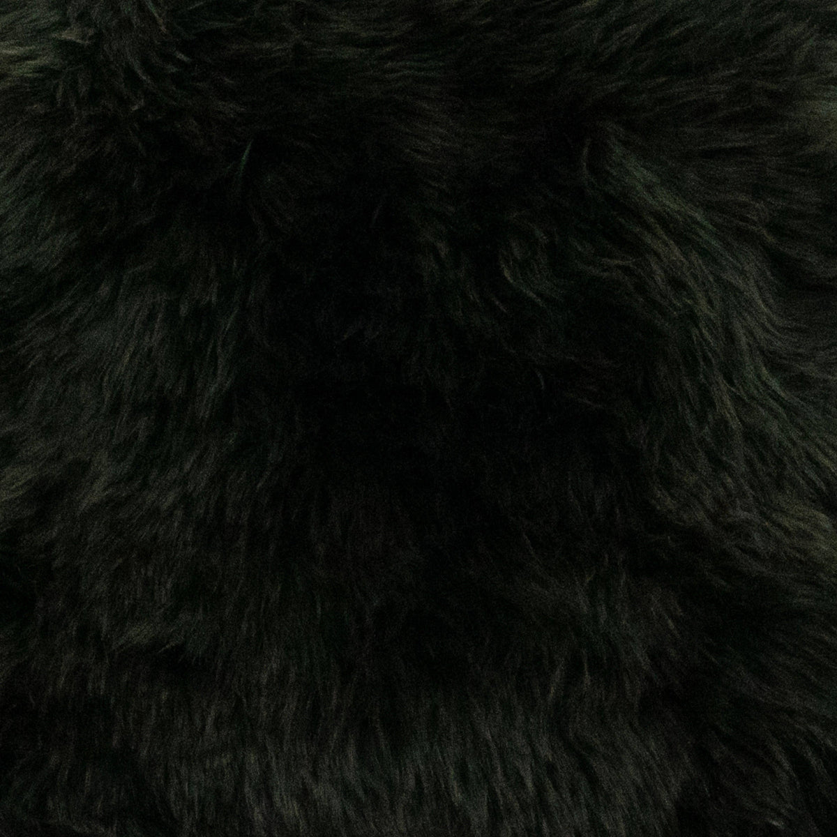 Forest Green Sheepskin Cushion