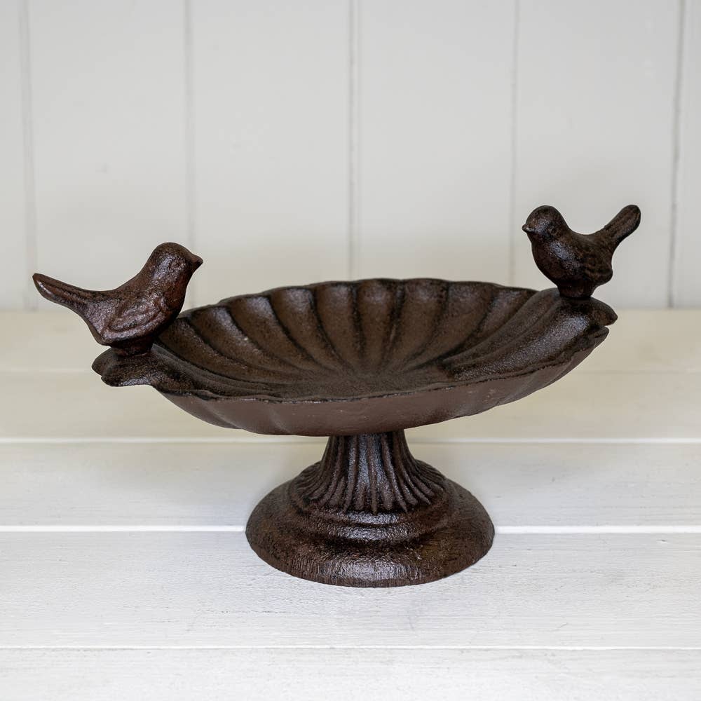 Cast Iron Plinth Birdbath