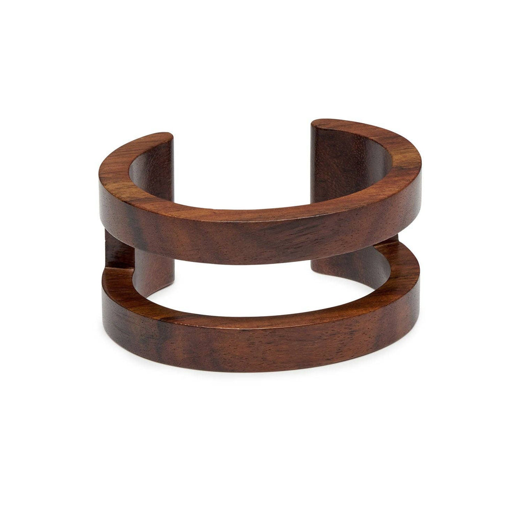 Brown wood cut out cuff - Abhaile Interiors