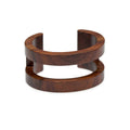 Brown wood cut out cuff - Abhaile Interiors