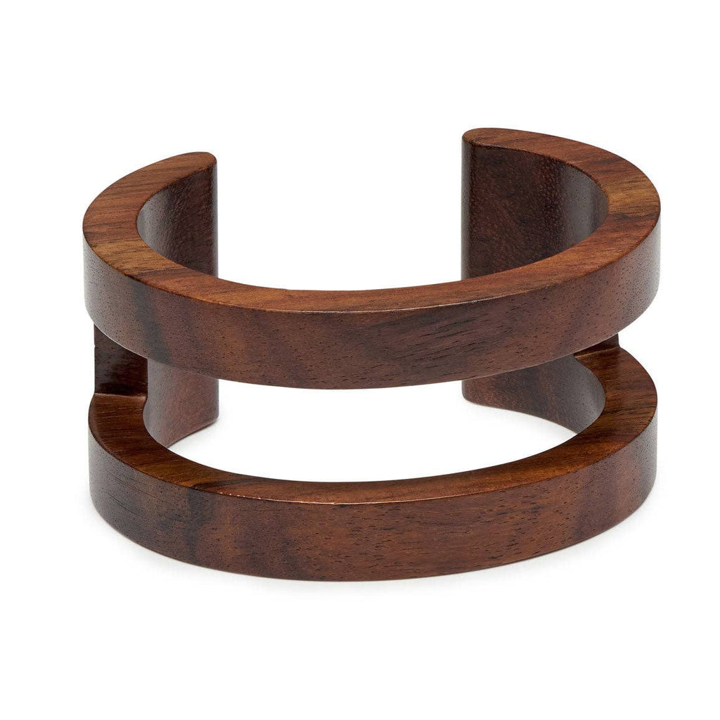 Brown wood cut out cuff - Abhaile Interiors
