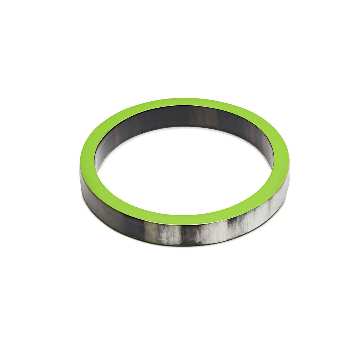 Lime Green/Brown Bangle Bracelet jewellery gift for women
