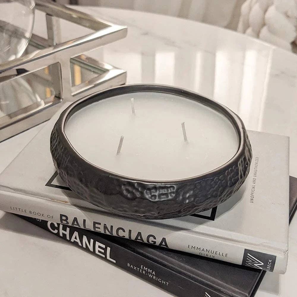 Aeolian 3 Wick Black Scented Candle
