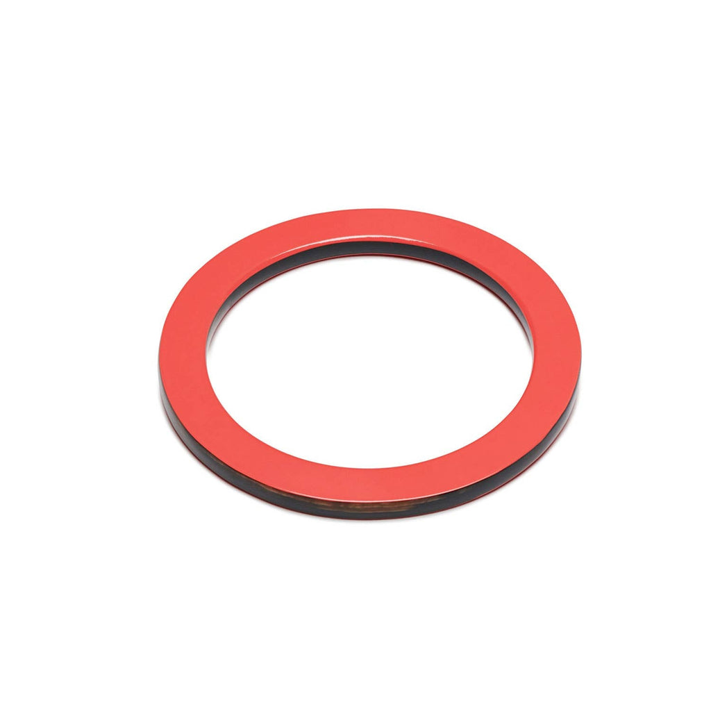 Flat Coral and Black Natural Bangle - Abhaile Interiors