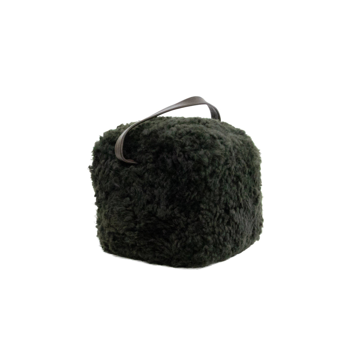 Forest Green Sheepskin Doorstop - Abhaile Interiors
