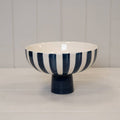 Painted Striped Ceramic Bowl - Abhaile Interiors