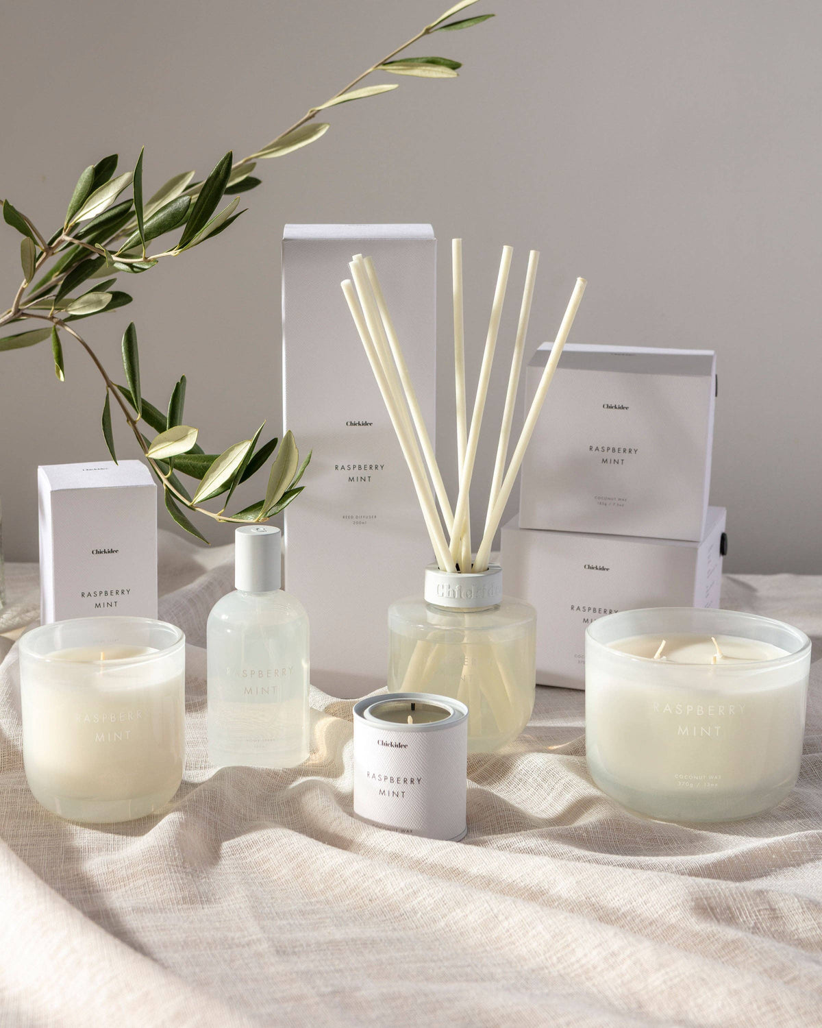 Raspberry Mint Neutral Core Candle Small - Abhaile Interiors