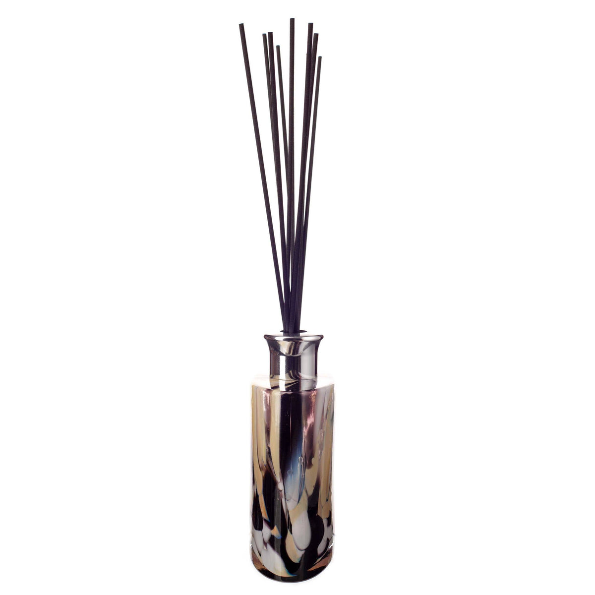 Reed Diffuser Large Ellipse Cylinder in Black, Beige & White - Abhaile Interiors