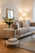 Reed Diffuser Large Ellipse Cylinder in Black, Beige & White - Abhaile Interiors