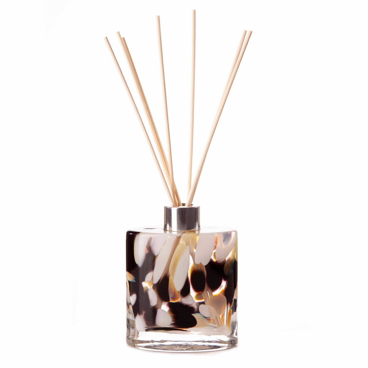 Reed Diffuser Small Ellipse Cylinder in Black, Beige & White - Abhaile Interiors