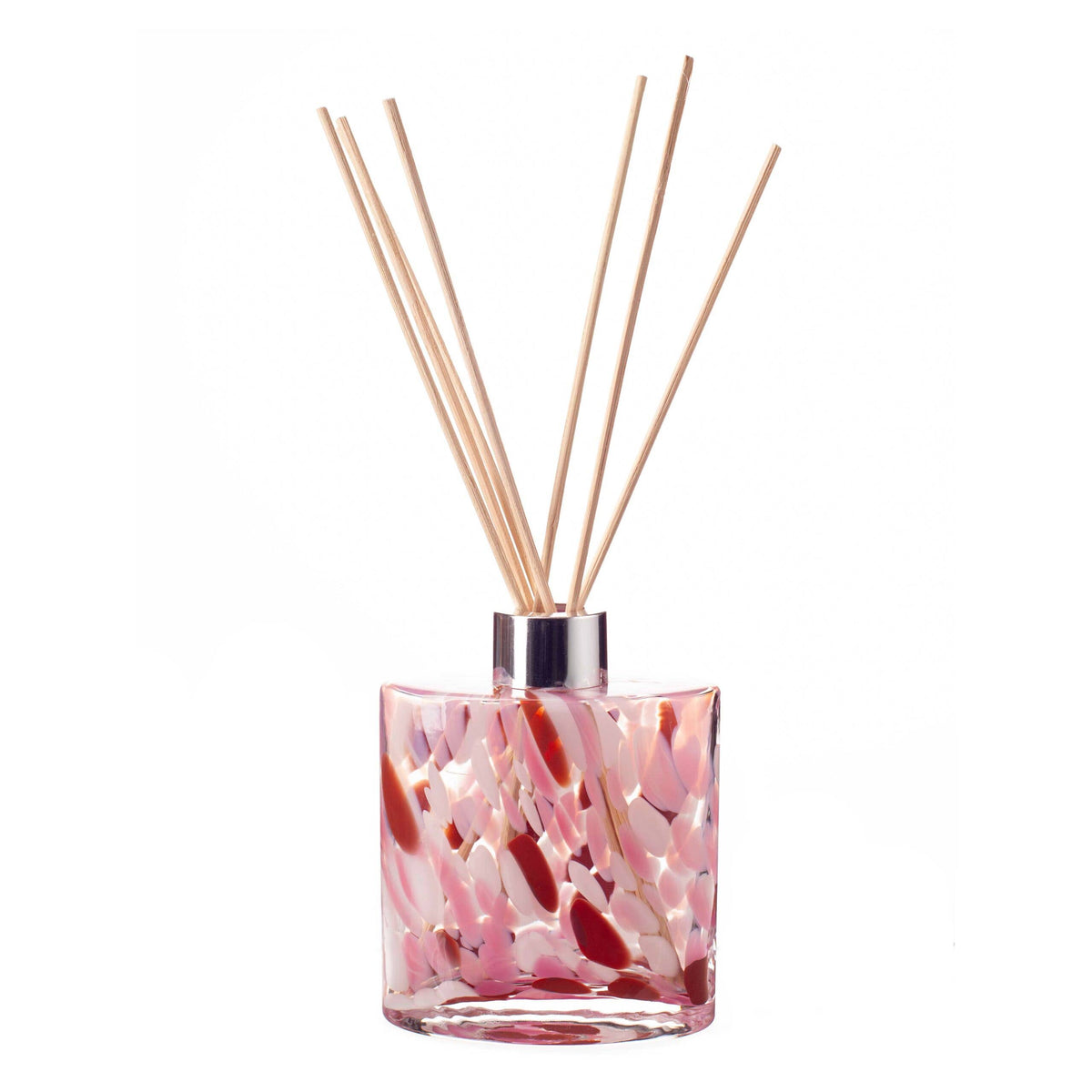 Reed Diffuser Small Ellipse Cylinder in Pink, Red & White - Abhaile Interiors