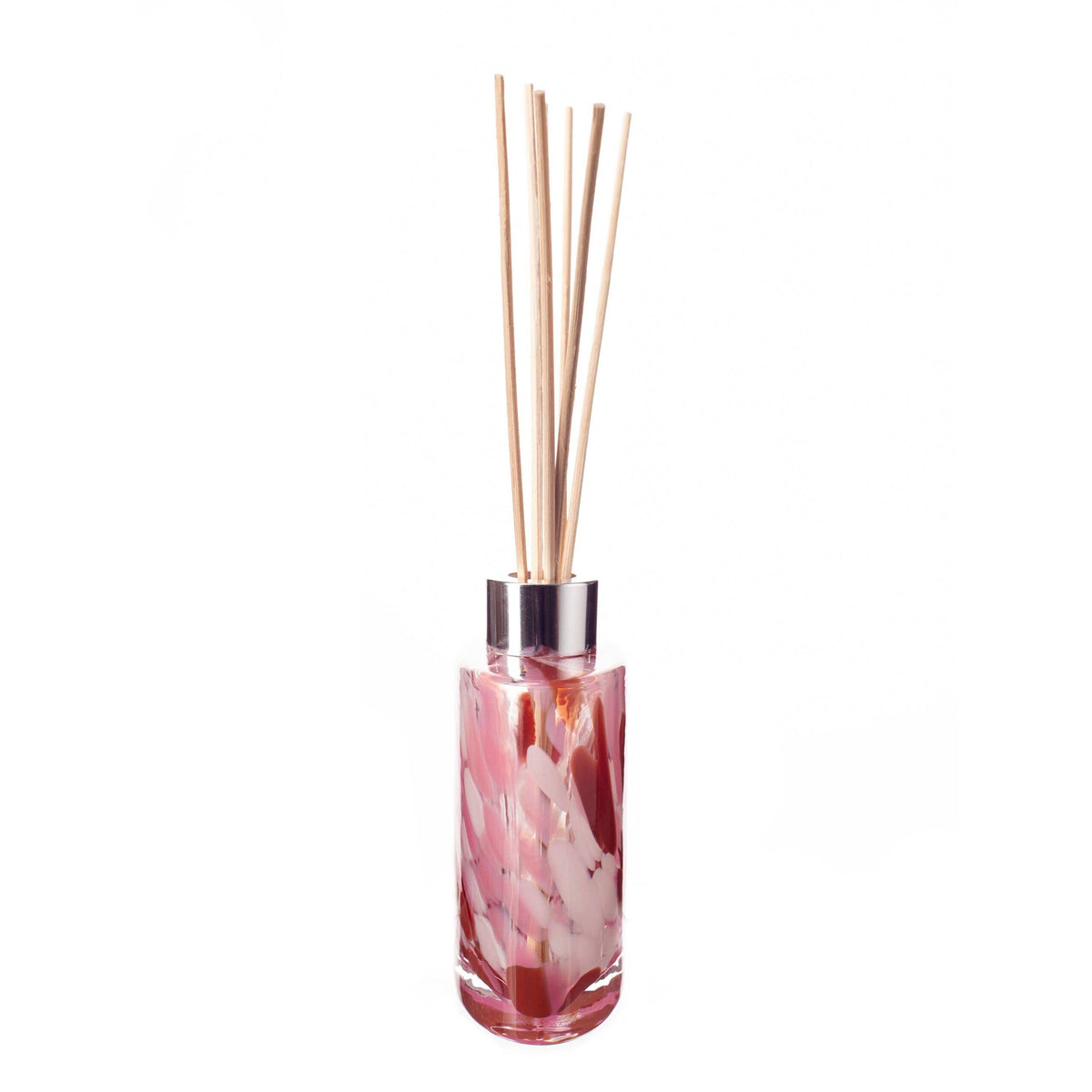 Reed Diffuser Small Ellipse Cylinder in Pink, Red & White - Abhaile Interiors