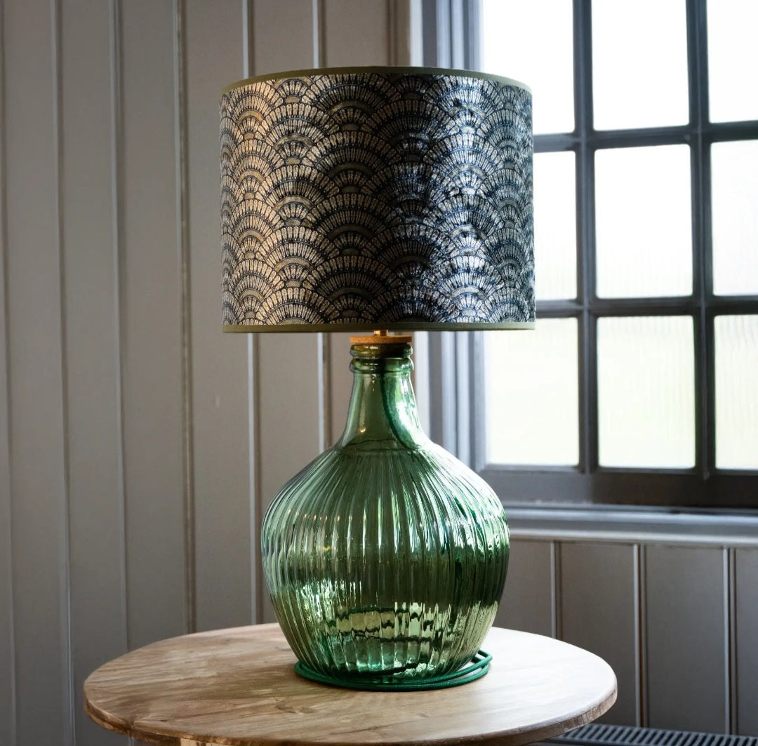 Green Recycled Glass Aria Lamp 43cm
